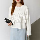 フリルドッキングトップス フリルトップス カットソー | COCOMOMO | 詳細画像6