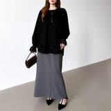 レース切り替えチュニックトップス レーストップス オーバーサイズ | COCOMOMO | 詳細画像31 