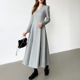 一目で美人。美ラインフレアワンピ vネックワンピース フレアワンピース | COCOMOMO | 詳細画像13 