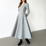 一目で美人。美ラインフレアワンピ vネックワンピース フレアワンピース | COCOMOMO | 詳細画像16 