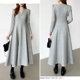 一目で美人。美ラインフレアワンピ vネックワンピース フレアワンピース | COCOMOMO | 詳細画像17 