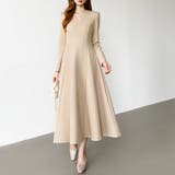 一目で美人。美ラインフレアワンピ vネックワンピース フレアワンピース | COCOMOMO | 詳細画像2 