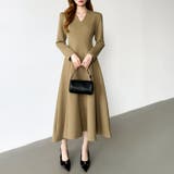 一目で美人。美ラインフレアワンピ vネックワンピース フレアワンピース | COCOMOMO | 詳細画像23 