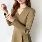 一目で美人。美ラインフレアワンピ vネックワンピース フレアワンピース | COCOMOMO | 詳細画像26 
