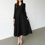 一目で美人。美ラインフレアワンピ vネックワンピース フレアワンピース | COCOMOMO | 詳細画像31 