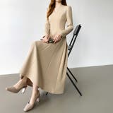 一目で美人。美ラインフレアワンピ vネックワンピース フレアワンピース | COCOMOMO | 詳細画像4 