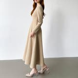 一目で美人。美ラインフレアワンピ vネックワンピース フレアワンピース | COCOMOMO | 詳細画像6 