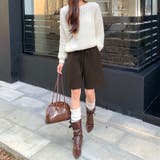 ゆるく、今っぽ。ニットハーフパンツ ニットショートパンツ ハーフパンツ | COCOMOMO | 詳細画像11
