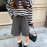 ゆるく、今っぽ。ニットハーフパンツ ニットショートパンツ ハーフパンツ | COCOMOMO | 詳細画像5