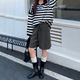 ゆるく、今っぽ。ニットハーフパンツ ニットショートパンツ ハーフパンツ | COCOMOMO | 詳細画像7