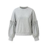 カジュアルに、ほんのりフェミニン。パールギャザースウェットトップス トレーナー | COCOMOMO | 詳細画像47