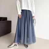 動くたび、表情が変わるチュールスカート ロングスカート スカート | COCOMOMO | 詳細画像5 