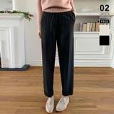 ブラック | 気負わず穿ける、大人カジュアル。ニットテーパードパンツ テーパードパンツ | COCOMOMO