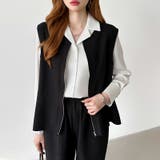 オンオフ寄り添う、ペプラムベストセットアップ ペプラム パンツセットアップ | COCOMOMO | 詳細画像27 