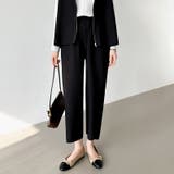 オンオフ寄り添う、ペプラムベストセットアップ ペプラム パンツセットアップ | COCOMOMO | 詳細画像28 