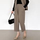 オンオフ寄り添う、ペプラムベストセットアップ ペプラム パンツセットアップ | COCOMOMO | 詳細画像17 