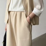 オンオフ寄り添う、ペプラムベストセットアップ ペプラム パンツセットアップ | COCOMOMO | 詳細画像7 