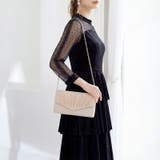 1つで3役、気品漂うサテンプリーツバッグ パーティーバッグ 結婚式 | COCOMOMO | 詳細画像15 