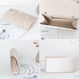 1つで3役、気品漂うサテンプリーツバッグ パーティーバッグ 結婚式 | COCOMOMO | 詳細画像29 