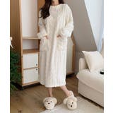 ふわもこ、あったかルームウェア ルームワンピース ルームウェア | COCOMOMO | 詳細画像32 