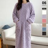 パープル | ふわもこ、あったかルームウェア ルームワンピース ルームウェア | COCOMOMO