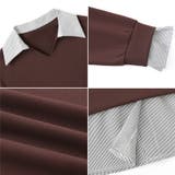 一枚でレイヤード風コーデに。ドッキングシャツ 襟付きVネックトップス 重ね着風 | COCOMOMO | 詳細画像15