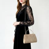 上品リッチな存在感。2wayプリーツパーティーバッグ パーティーバッグ | COCOMOMO | 詳細画像4