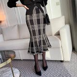 女性らしさを引き立てる、チェックマーメイドスカート チェックスカート | COCOMOMO | 詳細画像11
