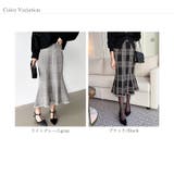 女性らしさを引き立てる、チェックマーメイドスカート チェックスカート | COCOMOMO | 詳細画像25