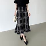 女性らしさを引き立てる、チェックマーメイドスカート チェックスカート マーメイド… | COCOMOMO | 詳細画像10 
