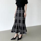 女性らしさを引き立てる、チェックマーメイドスカート チェックスカート マーメイド… | COCOMOMO | 詳細画像11 
