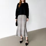 女性らしさを引き立てる、チェックマーメイドスカート チェックスカート | COCOMOMO | 詳細画像5