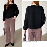 透け感チュールで魅せる、チュールドッキングトップス スウェット チュール袖 | COCOMOMO | 詳細画像46