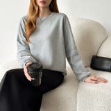 透け感チュールで魅せる、チュールドッキングトップス スウェット チュール袖 | COCOMOMO | 詳細画像6