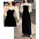 しなやかに艶めく、オフショルベロアドレス パーティードレス ベロアドレス | COCOMOMO | 詳細画像5