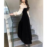 しなやかに艶めく、オフショルベロアドレス パーティードレス ベロアドレス | COCOMOMO | 詳細画像9