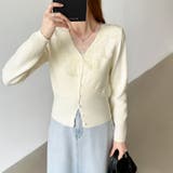 華やかレースで品よく彩る。レースネックカーディガン レース襟 カーディガン | COCOMOMO | 詳細画像18