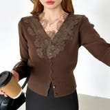 華やかレースで品よく彩る。レースネックカーディガン レース襟 カーディガン | COCOMOMO | 詳細画像29