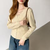 華やかレースで品よく彩る。レースネックカーディガン レース襟 カーディガン | COCOMOMO | 詳細画像35