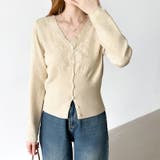 華やかレースで品よく彩る。レースネックカーディガン レース襟 カーディガン | COCOMOMO | 詳細画像37