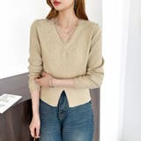 華やかレースで品よく彩る。レースネックカーディガン レース襟 カーディガン | COCOMOMO | 詳細画像42