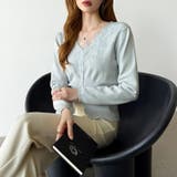 華やかレースで品よく彩る。レースネックカーディガン レース襟 カーディガン | COCOMOMO | 詳細画像46