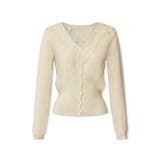 華やかレースで品よく彩る。レースネックカーディガン レース襟 カーディガン | COCOMOMO | 詳細画像56