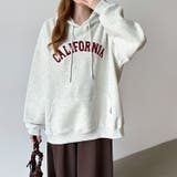 着るだけで今っぽい、デイリーに使えるカレッジロゴパーカー オーバーサイズ パーカー | COCOMOMO | 詳細画像15 