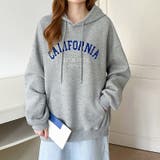 着るだけで今っぽい、デイリーに使えるカレッジロゴパーカー オーバーサイズ パーカー | COCOMOMO | 詳細画像30 