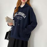 着るだけで今っぽい、デイリーに使えるカレッジロゴパーカー オーバーサイズ パーカー | COCOMOMO | 詳細画像34 