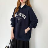 着るだけで今っぽい、デイリーに使えるカレッジロゴパーカー オーバーサイズ パーカー | COCOMOMO | 詳細画像36 
