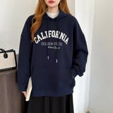 着るだけで今っぽい、デイリーに使えるカレッジロゴパーカー オーバーサイズ パーカー | COCOMOMO | 詳細画像39 