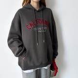 着るだけで今っぽい、デイリーに使えるカレッジロゴパーカー オーバーサイズ パーカー | COCOMOMO | 詳細画像43 