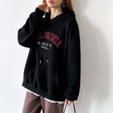 着るだけで今っぽい、デイリーに使えるカレッジロゴパーカー オーバーサイズ パーカー | COCOMOMO | 詳細画像54 